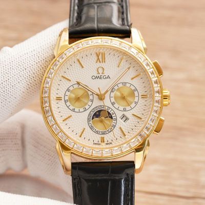 Omega 316L Steel 42MM Waterproof to 50M 9100 Movement Men Watch